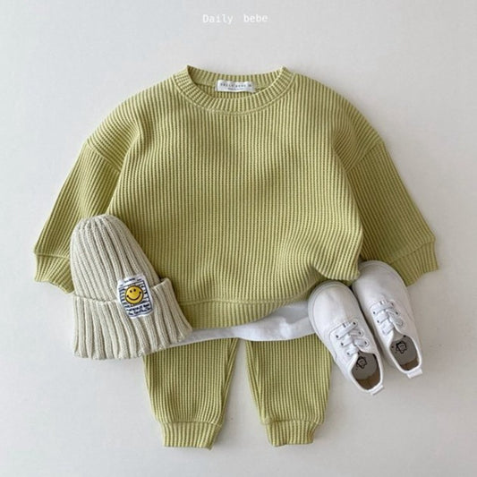 Conjunto Deportivo Infantil Coreano - Sudadera y Pantalón para Niños y Niñas Primavera Otoño