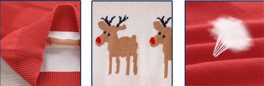 Suéter Navideño Infantil Tejido Grueso con Diseño de Reno - Image 11