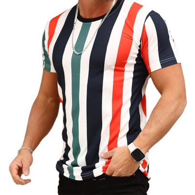Camiseta Casual Hombre Cuello Redondo Manga Corta Estilo Europeo - Image 4
