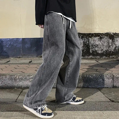 Jeans Rectos Holgados Diseño Americano para Hombre - Image 10