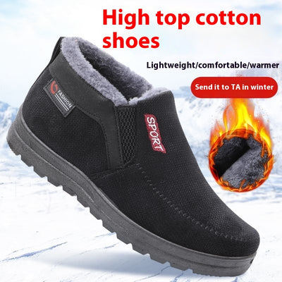 Zapatos Térmicos Acolchados Antideslizantes para Hombre – Estilo Beijing Tradicional - Image 3
