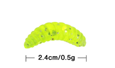 50 Piezas de Carnada Artificial Blanda tipo Larva para Pesca - Image 8
