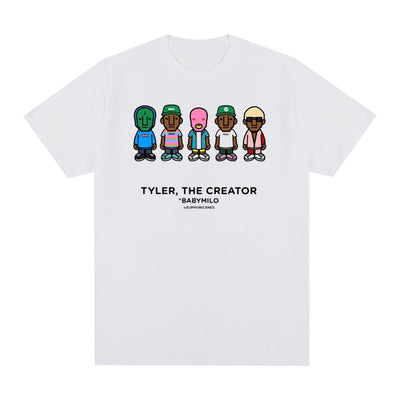 Camiseta Vintage Hip Hop Rapper de Algodón para Hombre