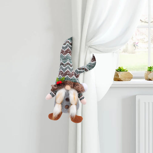 Sujetador de Cortina Navideño con Muñeca sin Rostro - Decoración del Hogar - Image 9