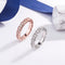 Anillo Serpiente Diamantes Completos Plata 925 Temperament