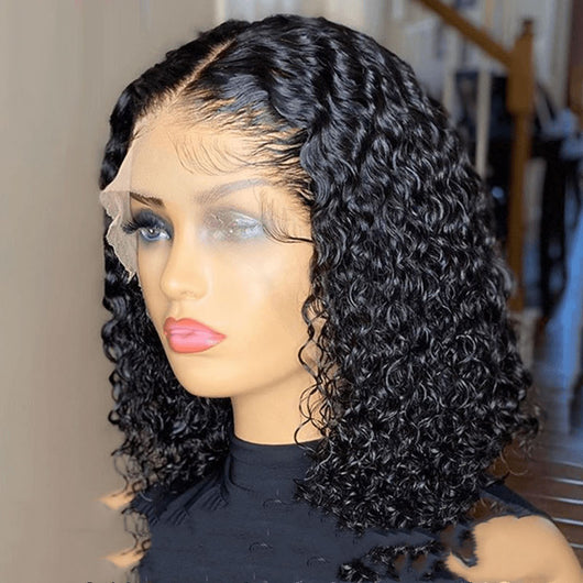 Peluca Bob Encaje Frontal Cabello Natural Corte Pixie Marrón - Image 4