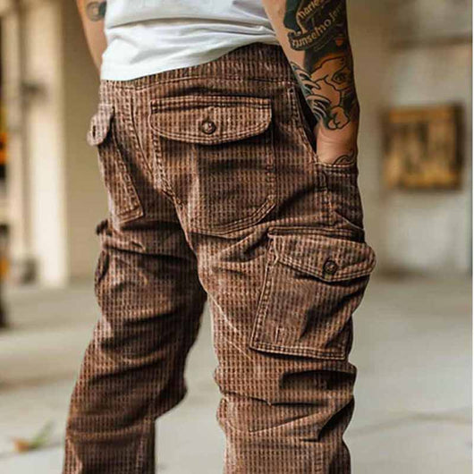 Overol Retro Casual para Hombre Otoño Invierno - Image 13