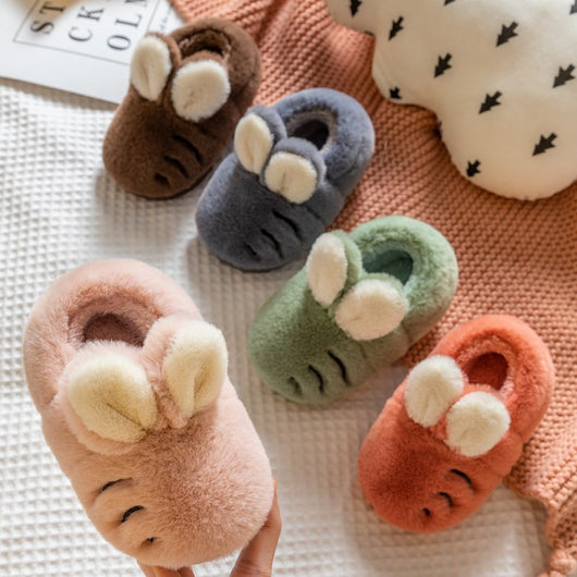Pantuflas de Algodón con Diseño de Conejo Animado para Niños y Niñas - Image 2