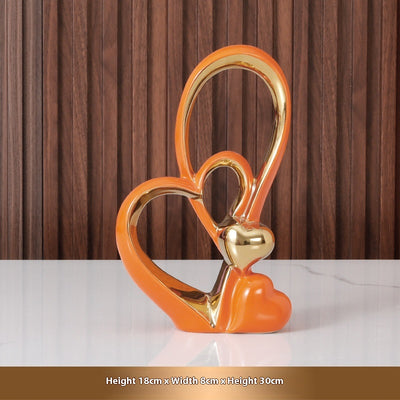 Adorno Decorativo de Corazón para Parejas - Ornamento de Lujo para Bodas y Hogar - Image 9