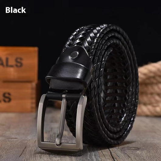 Cinturón de Cuero Artesanal para Parejas con Hebilla de Pasador Trendy - Image 8