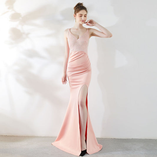Vestido de Noche Elegante Ajustado con Cola Sirena - Image 2