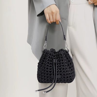 Bolso Tejido a Mano con Nudo Molino - Diseño Artesanal Premium