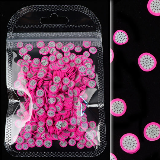 Arcilla Suave para Uñas - Decoraciones de Frutas Verano con Fotocurado - Image 26