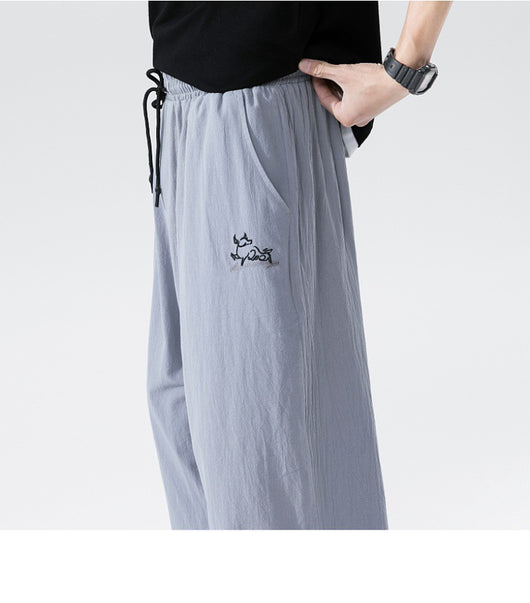 Pantalones Cortos de Lino con Botones Casuales - Image 23