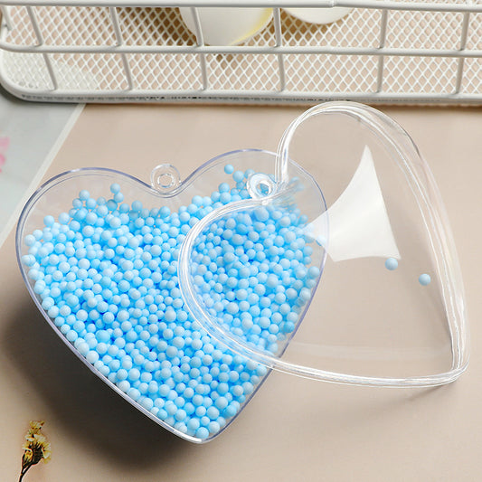Caja de Dulces Decorativa con Bolas de Corazón Plástico Estilo Coreano