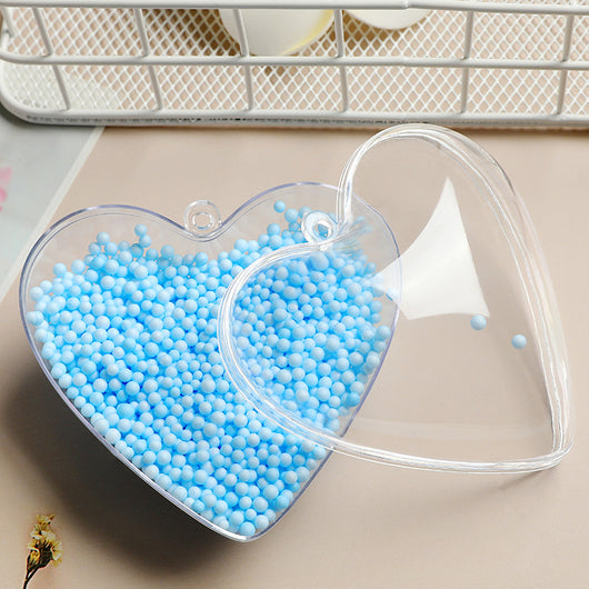 Caja de Dulces Decorativa con Bolas de Corazón Plástico Estilo Coreano