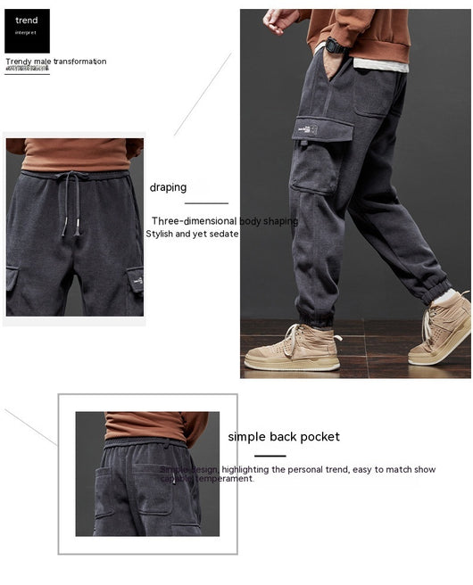 Pantalones Casuales Holgados Forrados en Fleece - Calidez y Estilo - Image 13