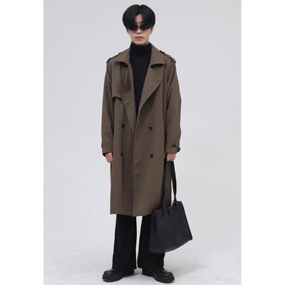 Gabardina Cruzada para Hombre con Cinturón Integrado - Image 7