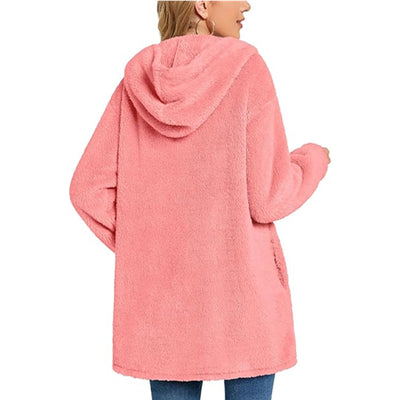 Cardigan Tipo Sudadera con Capucha y Bolsillos - Abrigo Casual Europeo - Image 17