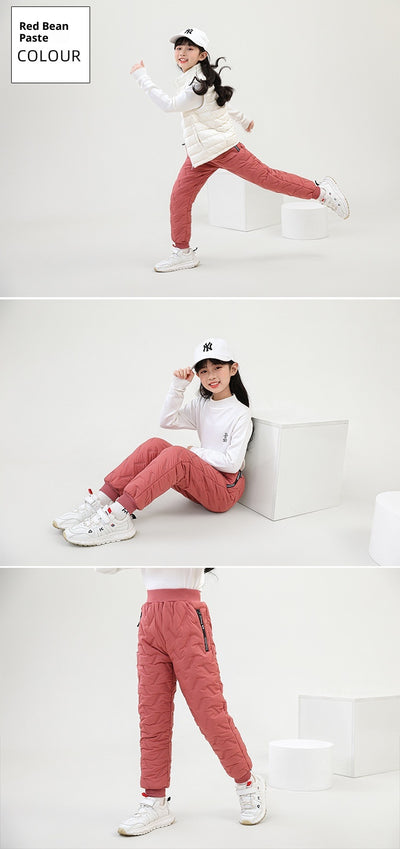 Pantalones Térmicos Infantiles Impermeables con Forro de Lana de Cordero - Image 29