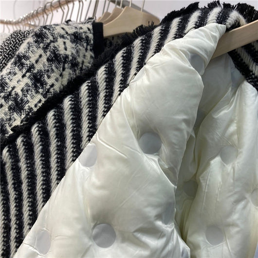 Abrigo Tweed con Plumón para Otoño e Invierno - Image 18