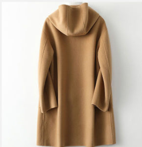Abrigo de Lana para Mujer Elegante con Bolsillos Grandes y Corte Holgado - Image 4