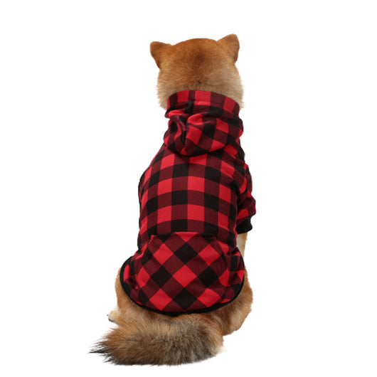 Suéter Abrigo para Perro Navideño Cuadriculado con Capucha Térmica - Image 14