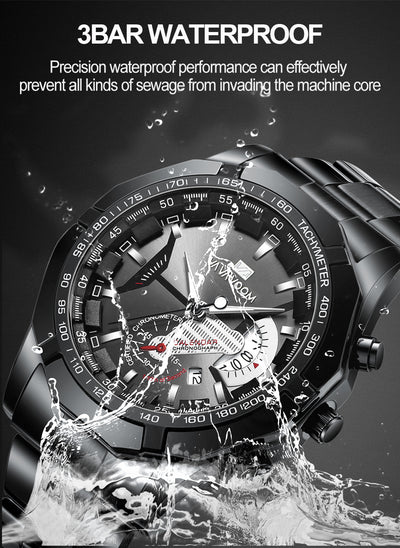 Reloj Deportivo Mecánico Multifunción con Esfera Luminosa - Image 10
