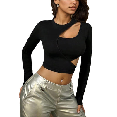 Crop Top Ajustado Personalizado Tendencia Urbana para Mujer - Image 5