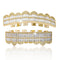 Shiny Hip-hop Braces Grills For Men And Women Golden suit