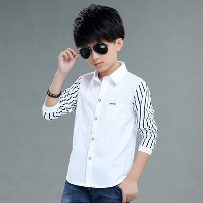 Camisa Infantil Manga Larga a Rayas - Estilo Casual para Otoño - Image 13