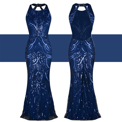 Vestido Largo Cola de Pez Elegante Estilo Europeo - Image 2