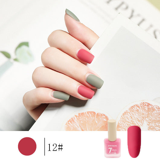 Esmalte de Uñas Mate Nude sin Horno de Secado Rápido - Image 14