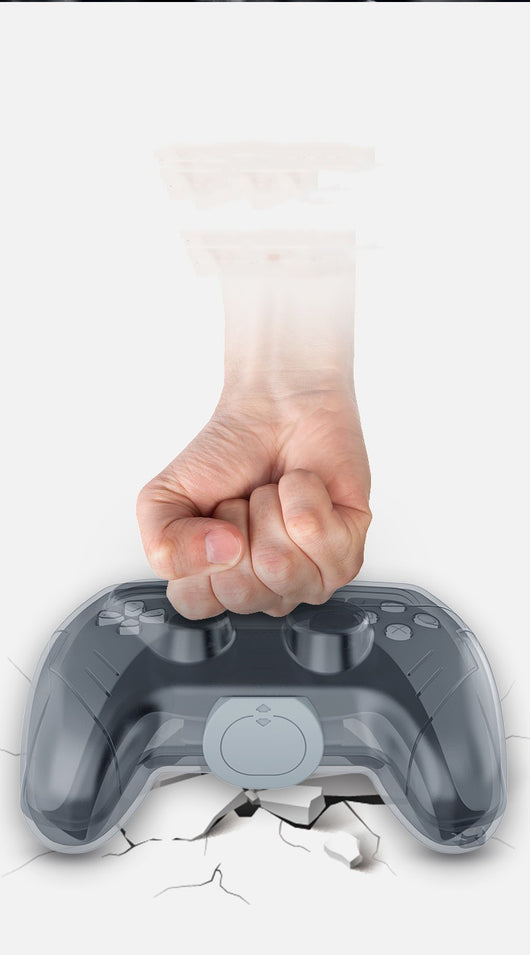 Transparent gray plastic protective case for game controllers, compatible with Xbox, PlayStation 5, and Nintendo Switch. - Image 12