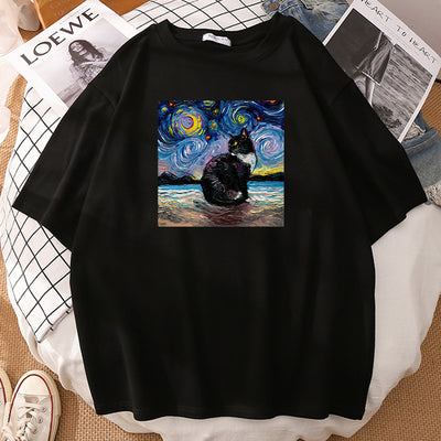 Playera Deportiva Estampada de Manga Corta Estilo Europeo Americano - Image 8