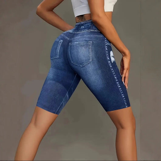 Capris Estampados Digitales con Efecto Levantador y Secado Rápido - Image 4