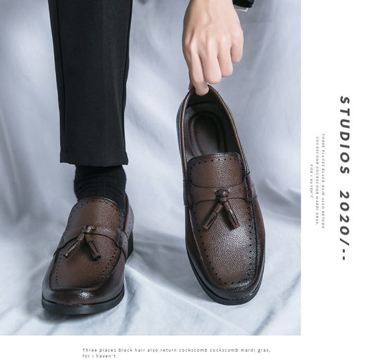 Mocasines de Cuero con Borla para Hombre - Zapatos Casuales Ejecutivos - Image 24