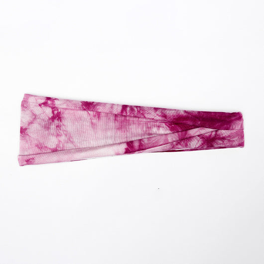 Cinta Deportiva Turbante Tie-Dye de Lado Ancho - Image 29