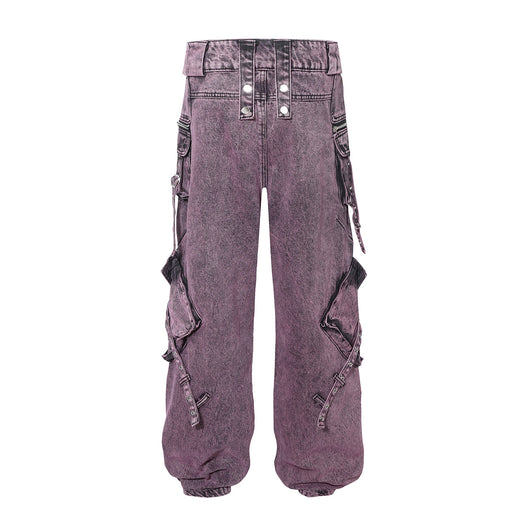 Pantalón Casual Recto con Múltiples Bolsillos y Cierre - Image 24