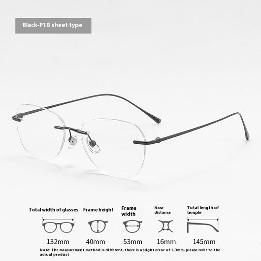 Gafas Sin Marco de Personalidad Elegante para Mujer - Image 9