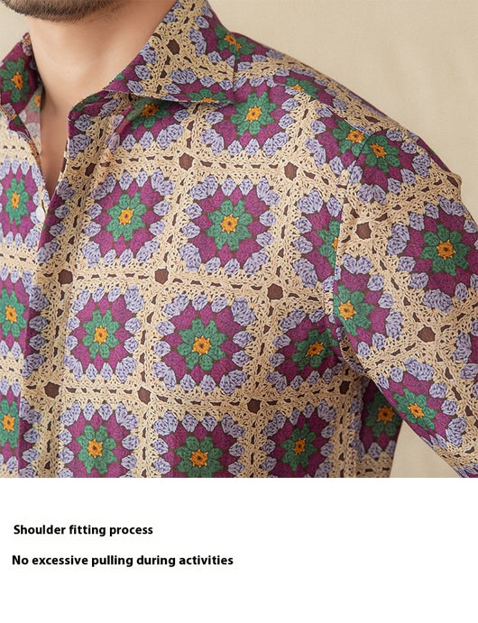 Cardigan Estampado de Manga Larga para Hombre - Image 11