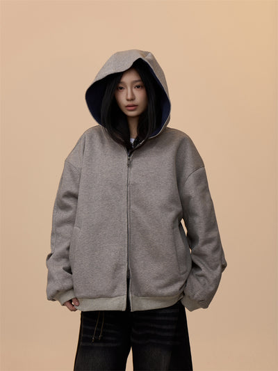 Cardigan Sudadera con Capucha y Doble Cierre - Corte Holgado y Casual - Image 12