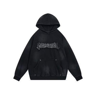 Sudadera Vintage Americana con Diseño Graffiti Desgastado - Image 6