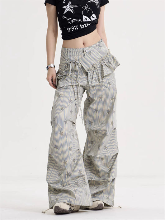Pantalones Retro Anchos Estilo Americano para Mujer - Cleanfit - Image 8