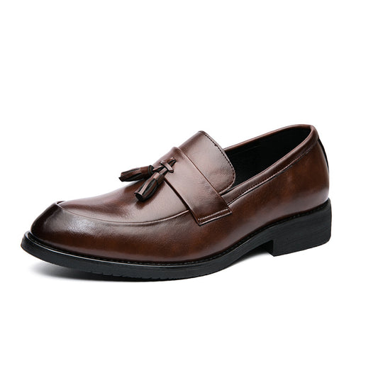 Mocasines Casuales para Hombre con Borla - Zapatos de Cuero Elegantes para Bodas
