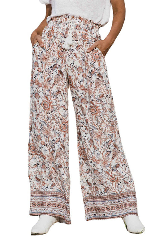 Pantalones Anchos con Estampado - Comodidad y Estilo Versátil - Image 9