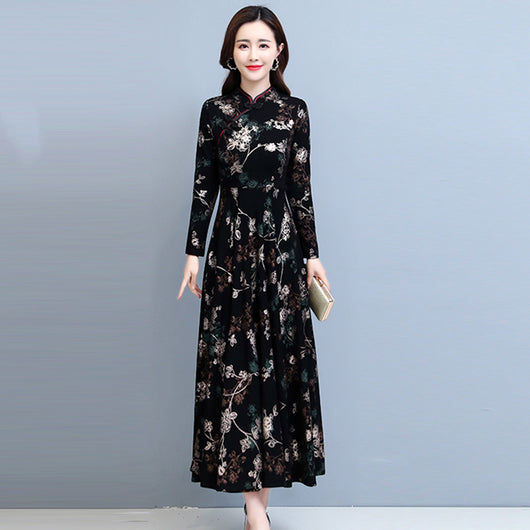 Vestido Cheongsam Moderno para Mujer - Primavera y Otoño - Image 12
