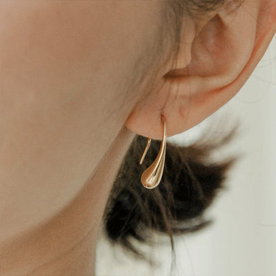 Aretes de Gota de Agua con Gancho Simple Hipoalergénicos - Image 9