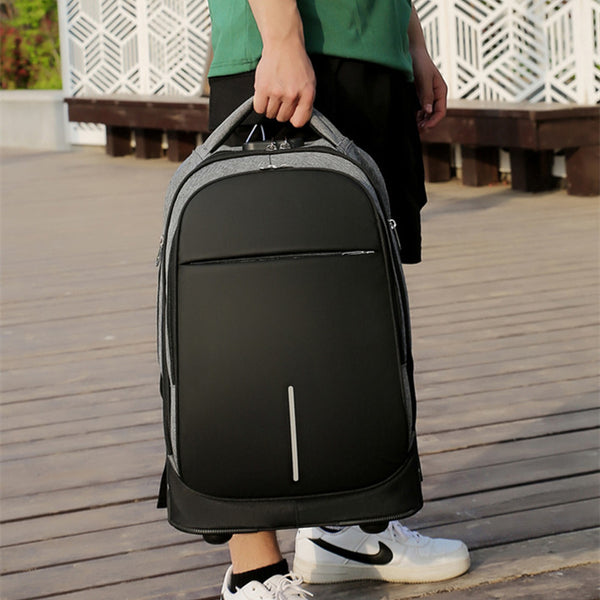 Mochila Trolley Escolar de Gran Capacidad con Ruedas para Secundaria