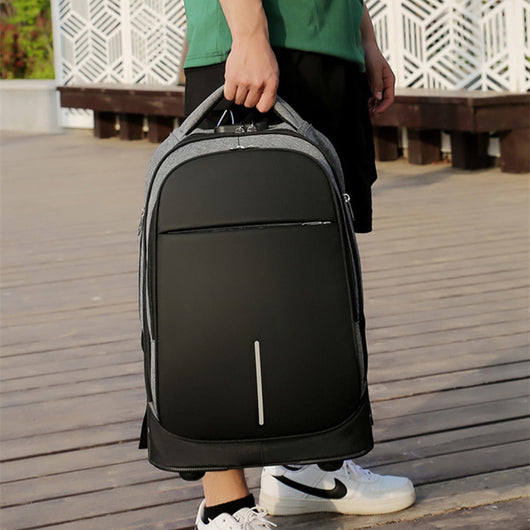 Mochila Trolley Escolar de Gran Capacidad con Ruedas para Secundaria